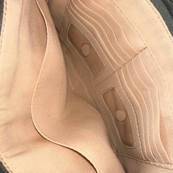 Vintage Liz Claiborne Faux Croc organizer shoulder bad purse.  Green - Picture 5 of 5